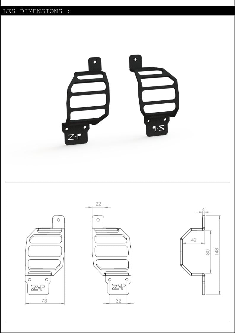 Grilles de feux arrière Defender
